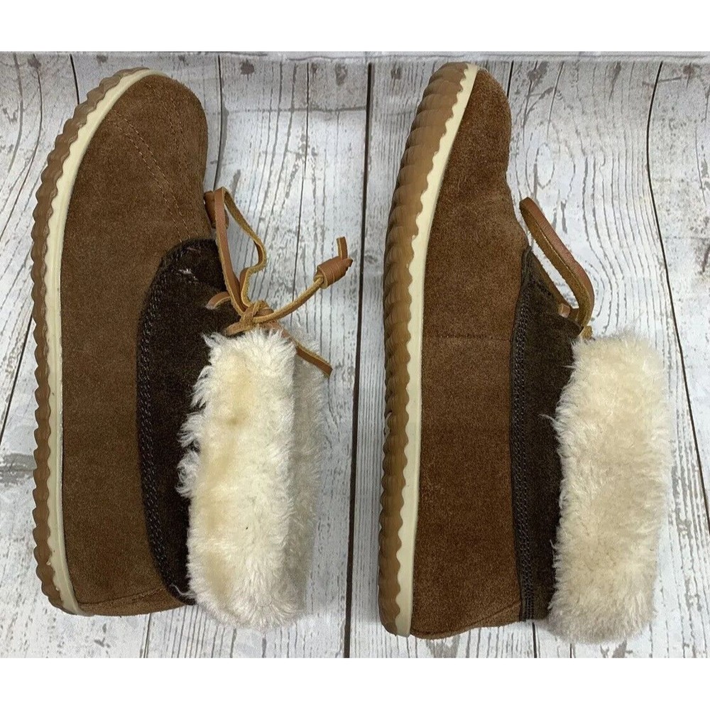Size 7M - Sperry Top Sider Women's boots WSW5003 Brown Suede Leather w/ Faux Fur - Picture 10 of 12